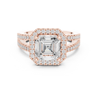 2.50 Carat Asscher Cut Lab-Grown Diamond Solitaire Engagement Ring