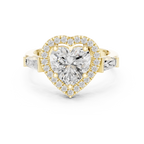 2.90 Carat Heart Cut Lab-Grown Diamond Solitaire Ring in 14K / 18K Gold , VVS1 Clarity – SGL Certified