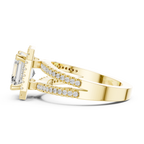 2.50 Carat Asscher Cut Lab-Grown Diamond Solitaire Engagement Ring