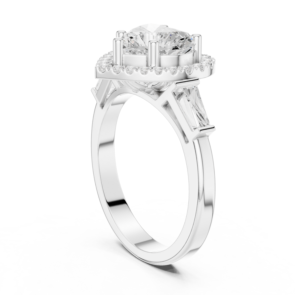 2.90 Carat Heart Cut Lab-Grown Diamond Solitaire Ring in 14K / 18K Gold , VVS1 Clarity – SGL Certified