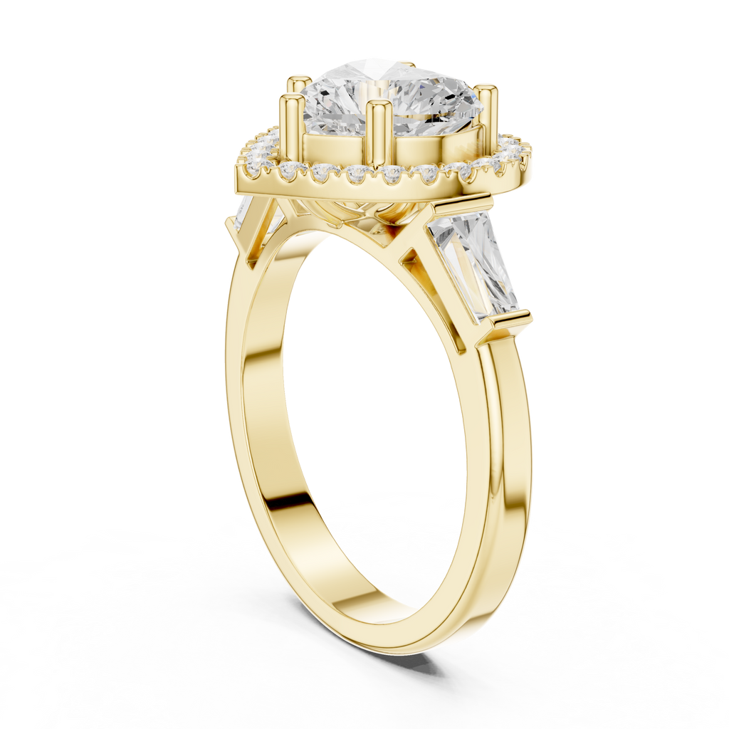 2.90 Carat Heart Cut Lab-Grown Diamond Solitaire Ring in 14K / 18K Gold , VVS1 Clarity – SGL Certified