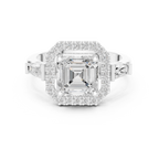 2.90 Carat Asscher Cut Lab-Grown Diamond Solitaire Ring in 14K / 18K Gold , VVS1 Clarity – SGL Certified