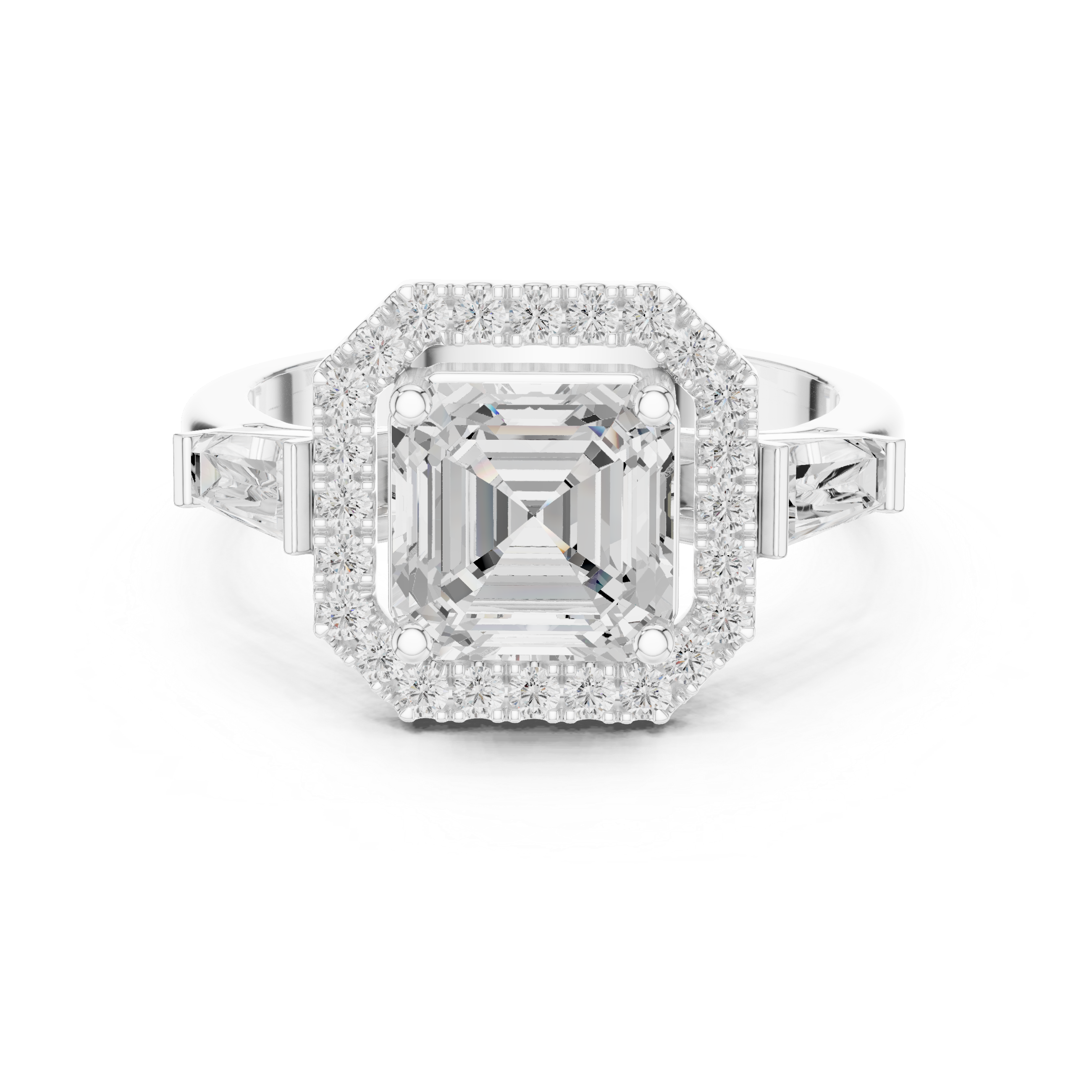 2.90 Carat Asscher Cut Lab-Grown Diamond Solitaire Ring in 14K / 18K Gold , VVS1 Clarity – SGL Certified
