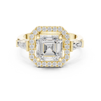2.90 Carat Asscher Cut Lab-Grown Diamond Solitaire Ring in 14K / 18K Gold , VVS1 Clarity – SGL Certified