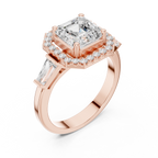 2.90 Carat Asscher Cut Lab-Grown Diamond Solitaire Ring in 14K / 18K Gold , VVS1 Clarity – SGL Certified