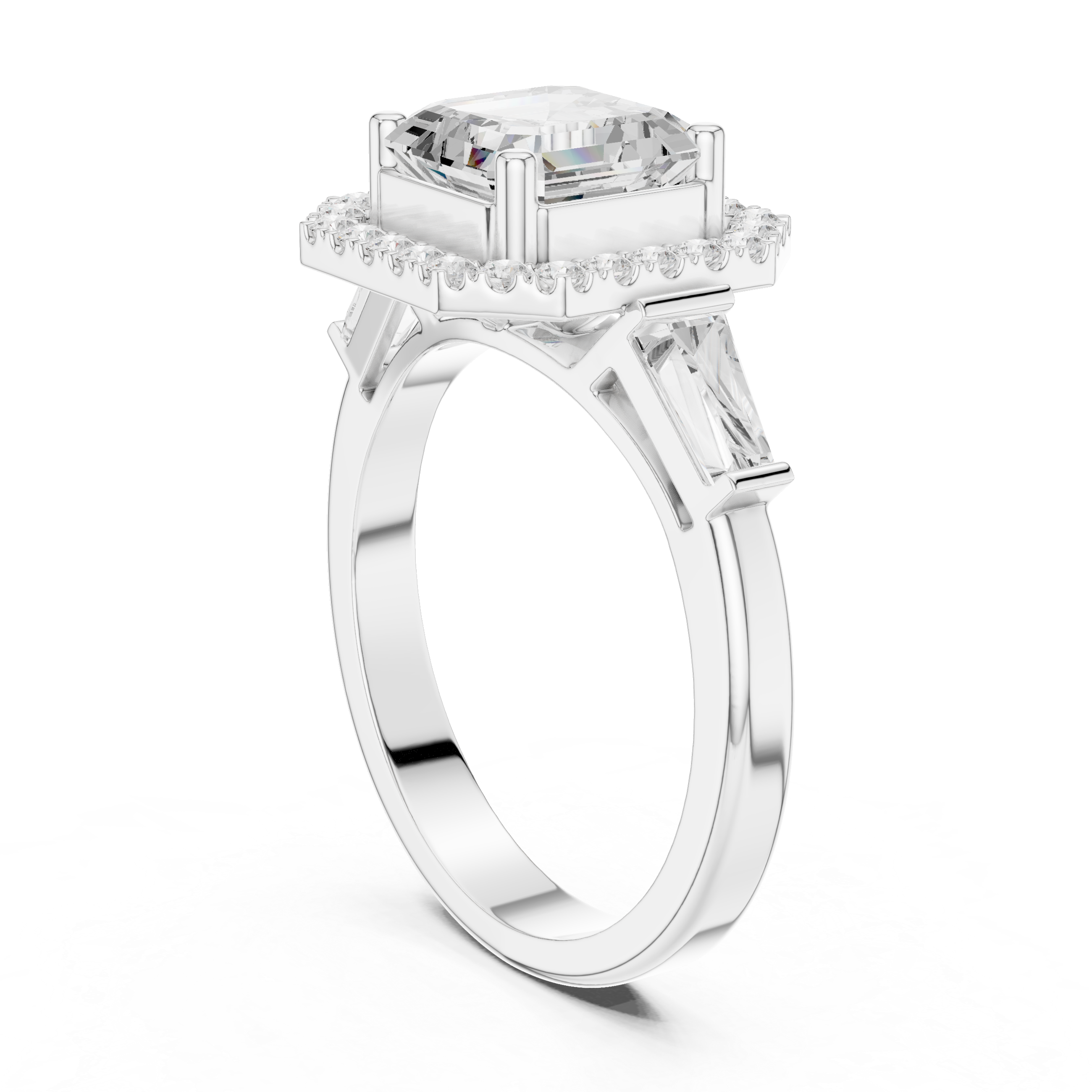 2.90 Carat Asscher Cut Lab-Grown Diamond Solitaire Ring in 14K / 18K Gold , VVS1 Clarity – SGL Certified