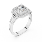 2.90 Carat Asscher Cut Lab-Grown Diamond Solitaire Ring in 14K / 18K Gold , VVS1 Clarity – SGL Certified