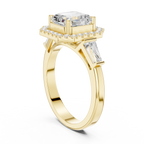 2.90 Carat Asscher Cut Lab-Grown Diamond Solitaire Ring in 14K / 18K Gold , VVS1 Clarity – SGL Certified
