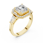 2.90 Carat Asscher Cut Lab-Grown Diamond Solitaire Ring in 14K / 18K Gold , VVS1 Clarity – SGL Certified
