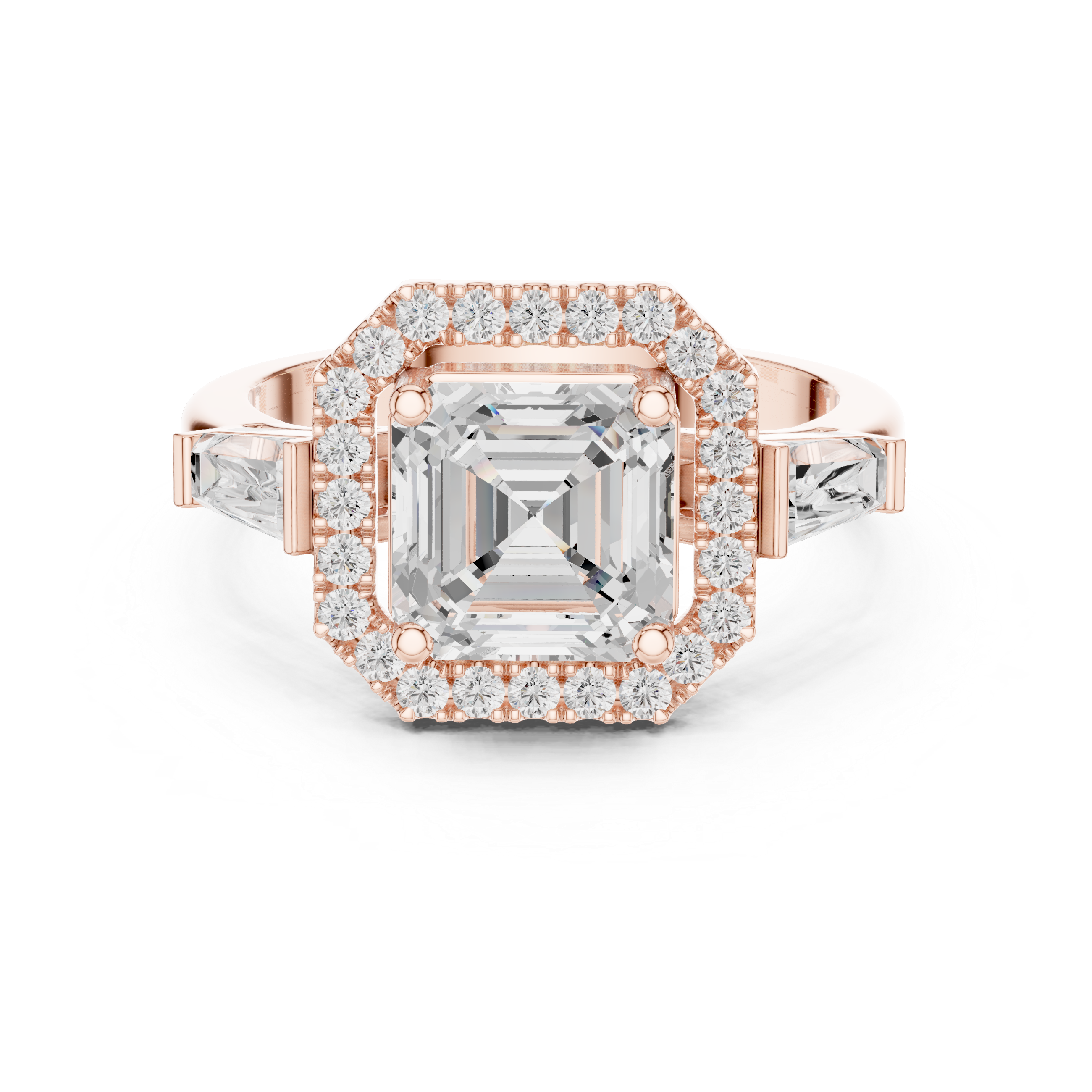 2.90 Carat Asscher Cut Lab-Grown Diamond Solitaire Ring in 14K / 18K Gold , VVS1 Clarity – SGL Certified
