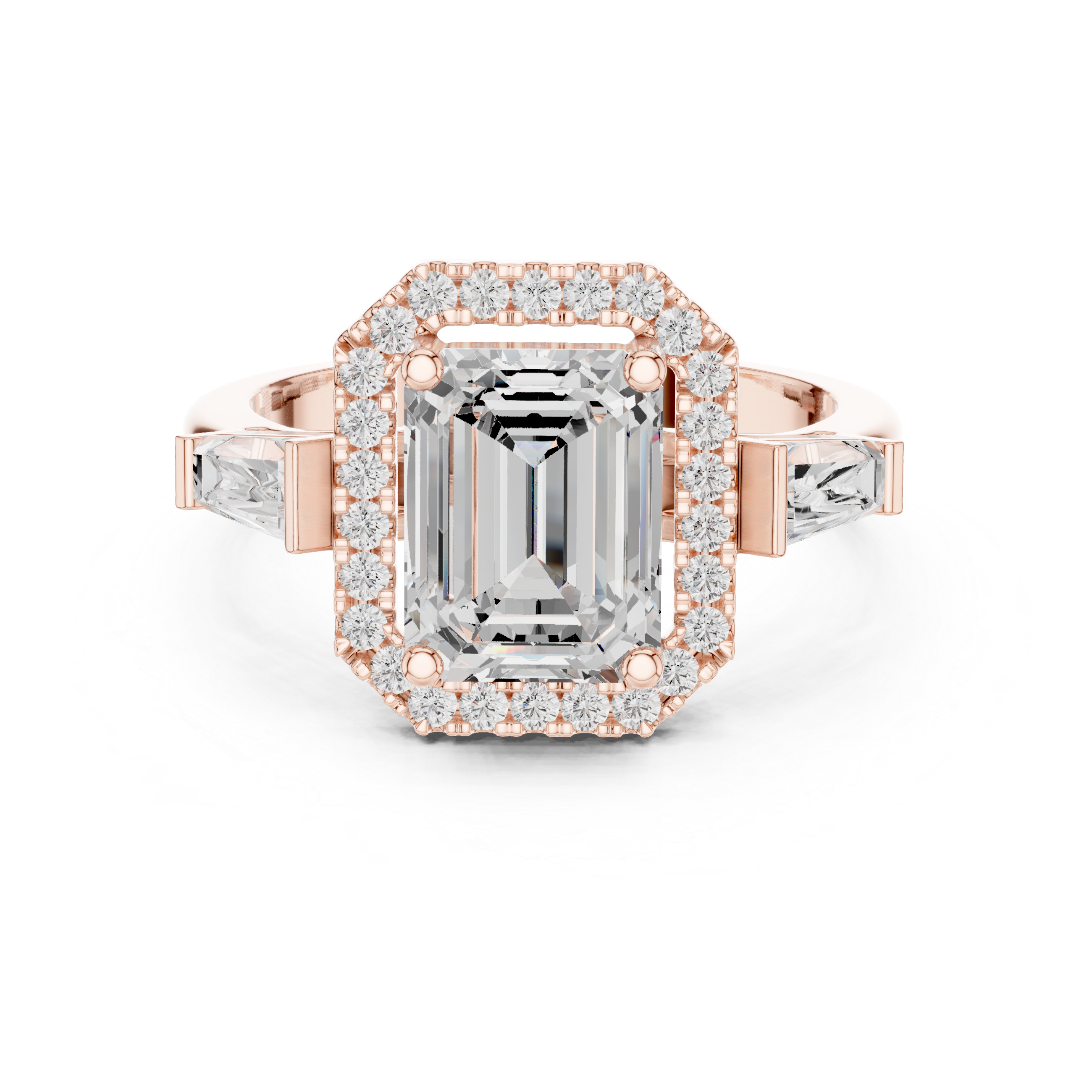 2.90 Carat Emerald Cut Lab-Grown Diamond Solitaire Ring in 14K / 18K Gold , VVS1 Clarity – SGL Certified