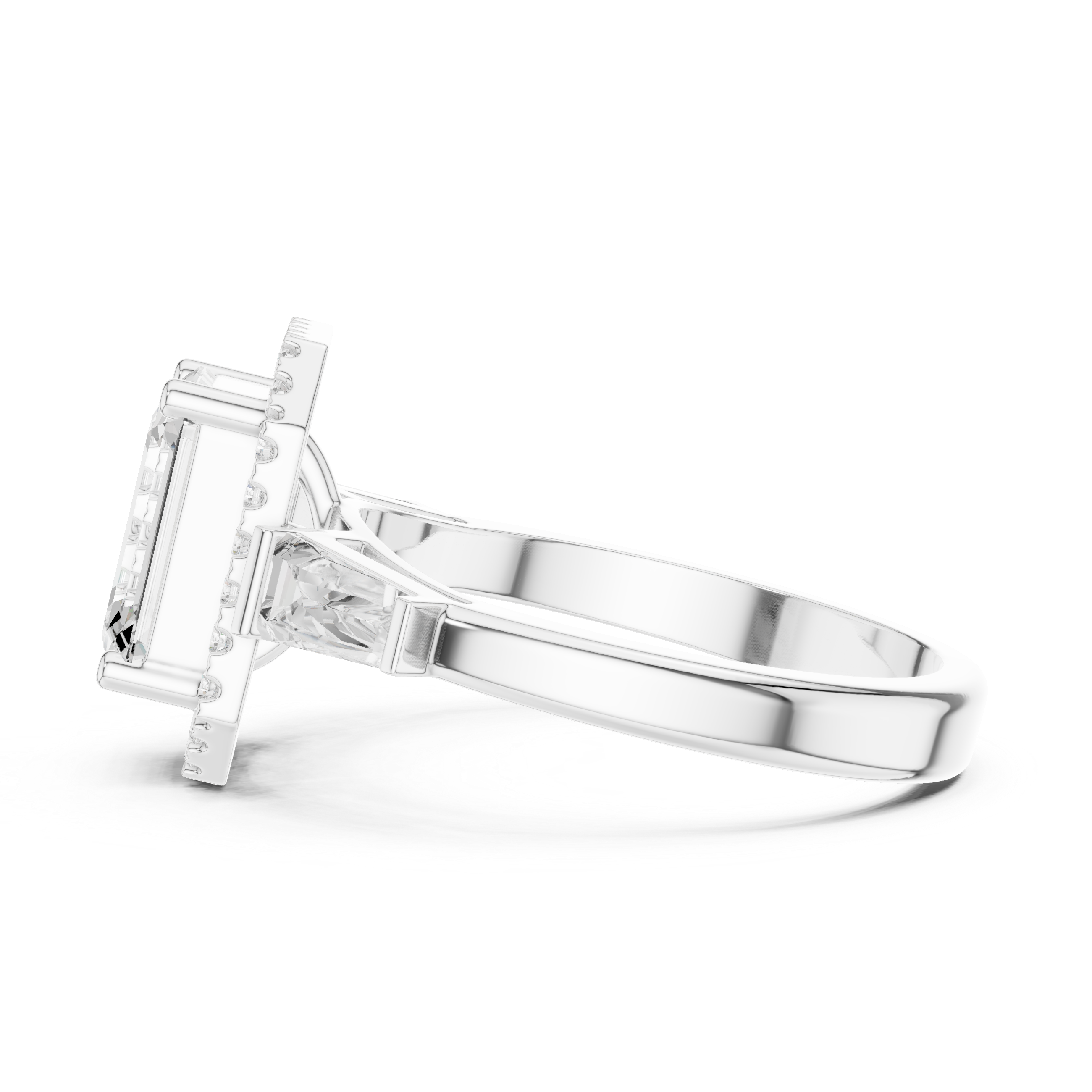 2.90 Carat Emerald Cut Lab-Grown Diamond Solitaire Ring in 14K / 18K Gold , VVS1 Clarity – SGL Certified