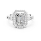 2.90 Carat Emerald Cut Lab-Grown Diamond Solitaire Ring in 14K / 18K Gold , VVS1 Clarity – SGL Certified