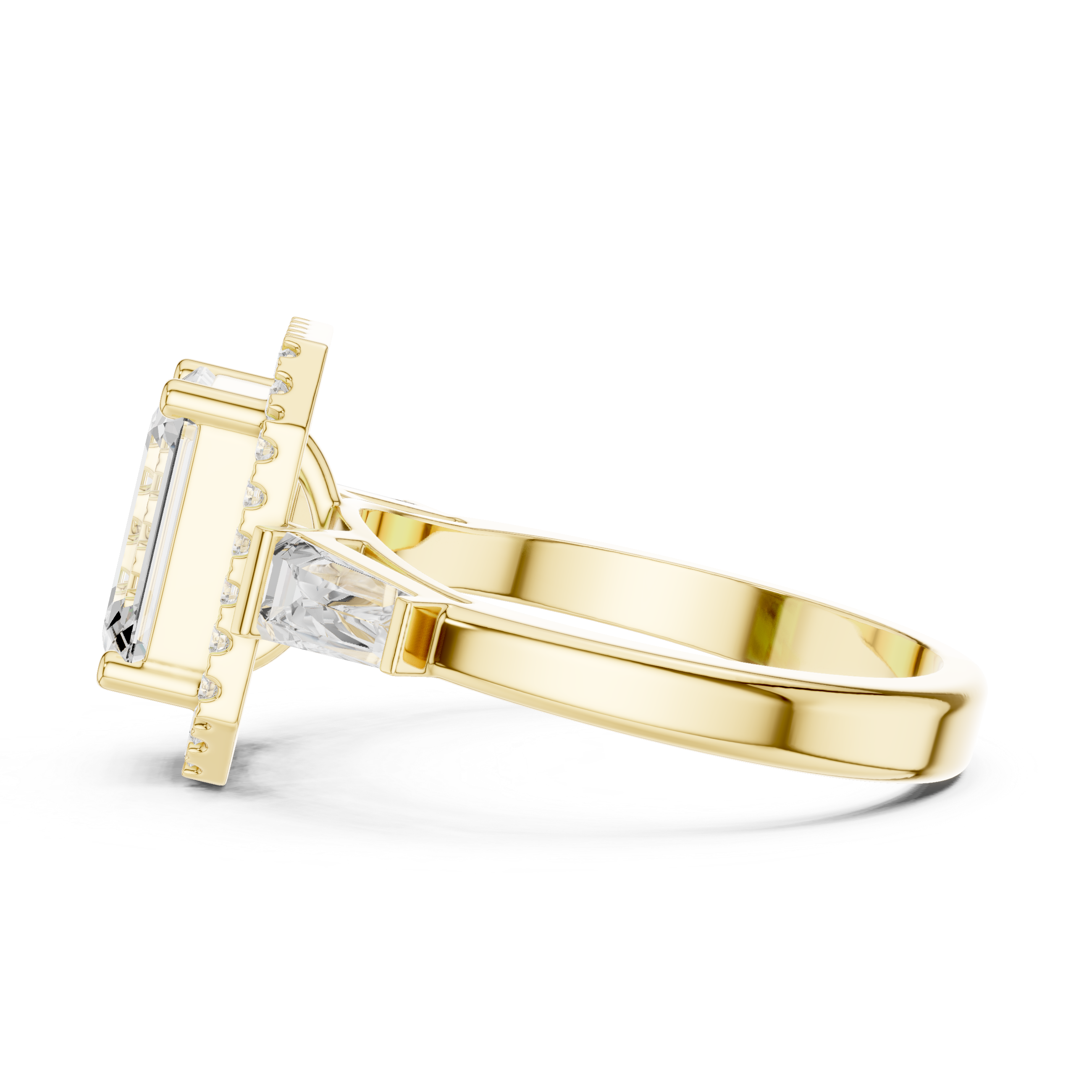 2.90 Carat Emerald Cut Lab-Grown Diamond Solitaire Ring in 14K / 18K Gold , VVS1 Clarity – SGL Certified