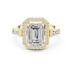 2.90 Carat Emerald Cut Lab-Grown Diamond Solitaire Ring in 14K / 18K Gold , VVS1 Clarity – SGL Certified