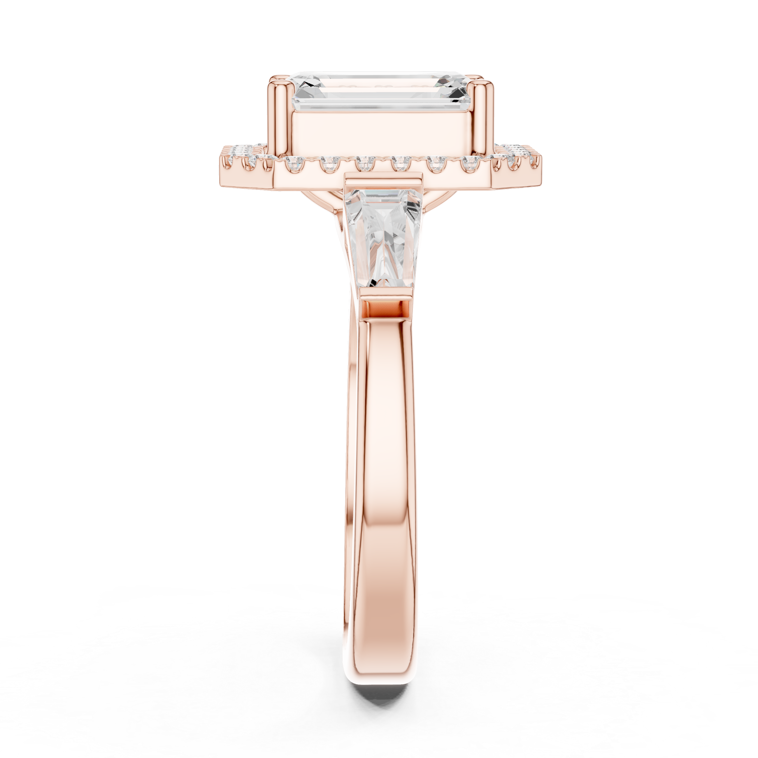 2.90 Carat Emerald Cut Lab-Grown Diamond Solitaire Ring in 14K / 18K Gold , VVS1 Clarity – SGL Certified