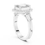 2.90 Carat Emerald Cut Lab-Grown Diamond Solitaire Ring in 14K / 18K Gold , VVS1 Clarity – SGL Certified