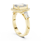 2.90 Carat Emerald Cut Lab-Grown Diamond Solitaire Ring in 14K / 18K Gold , VVS1 Clarity – SGL Certified