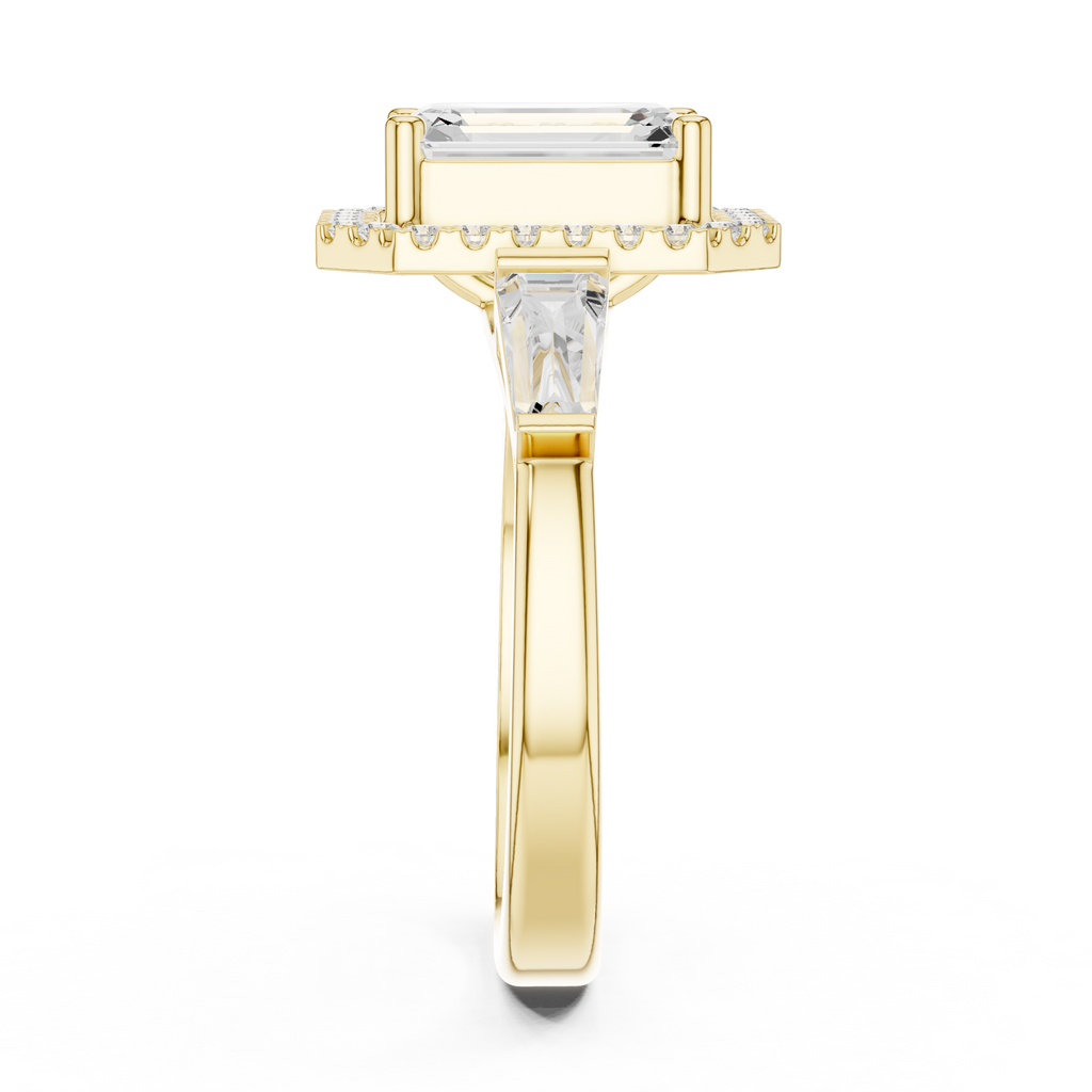2.90 Carat Emerald Cut Lab-Grown Diamond Solitaire Ring in 14K / 18K Gold , VVS1 Clarity – SGL Certified