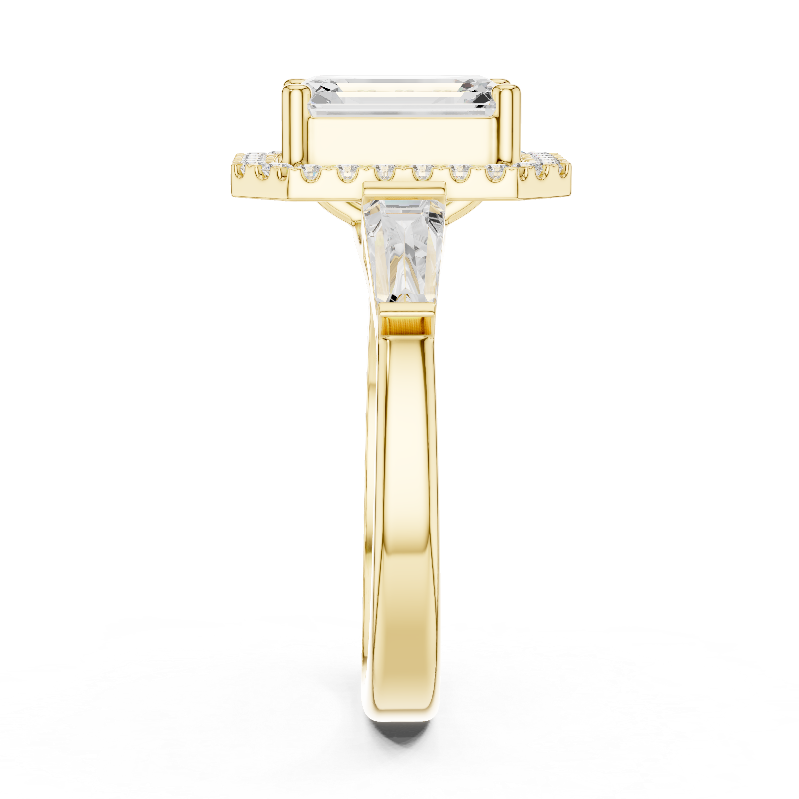 2.90 Carat Emerald Cut Lab-Grown Diamond Solitaire Ring in 14K / 18K Gold , VVS1 Clarity – SGL Certified
