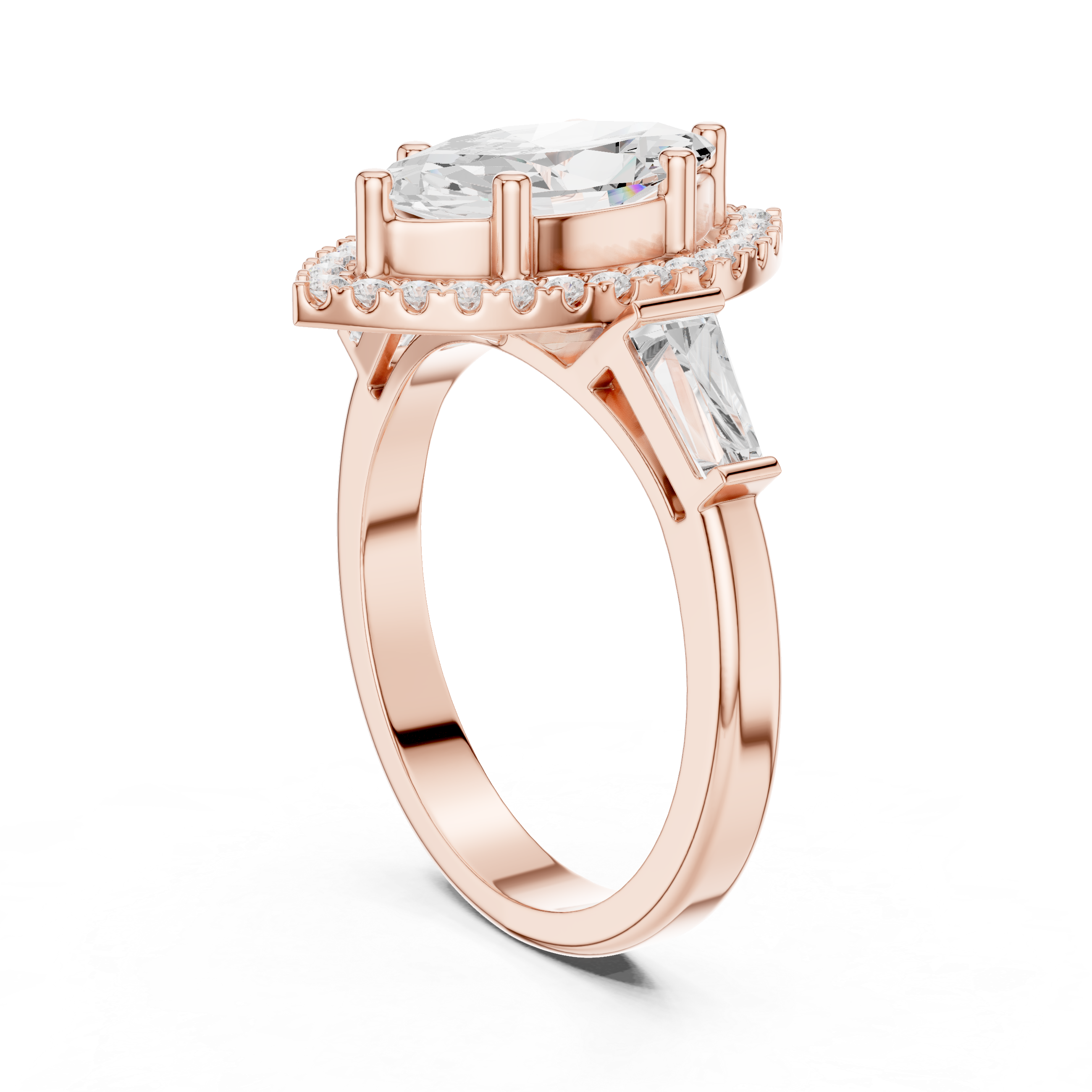 2.90 Carat Marquise Cut Lab-Grown Diamond Solitaire Ring in 14K / 18K Gold r, VVS1 Clarity – SGL Certified