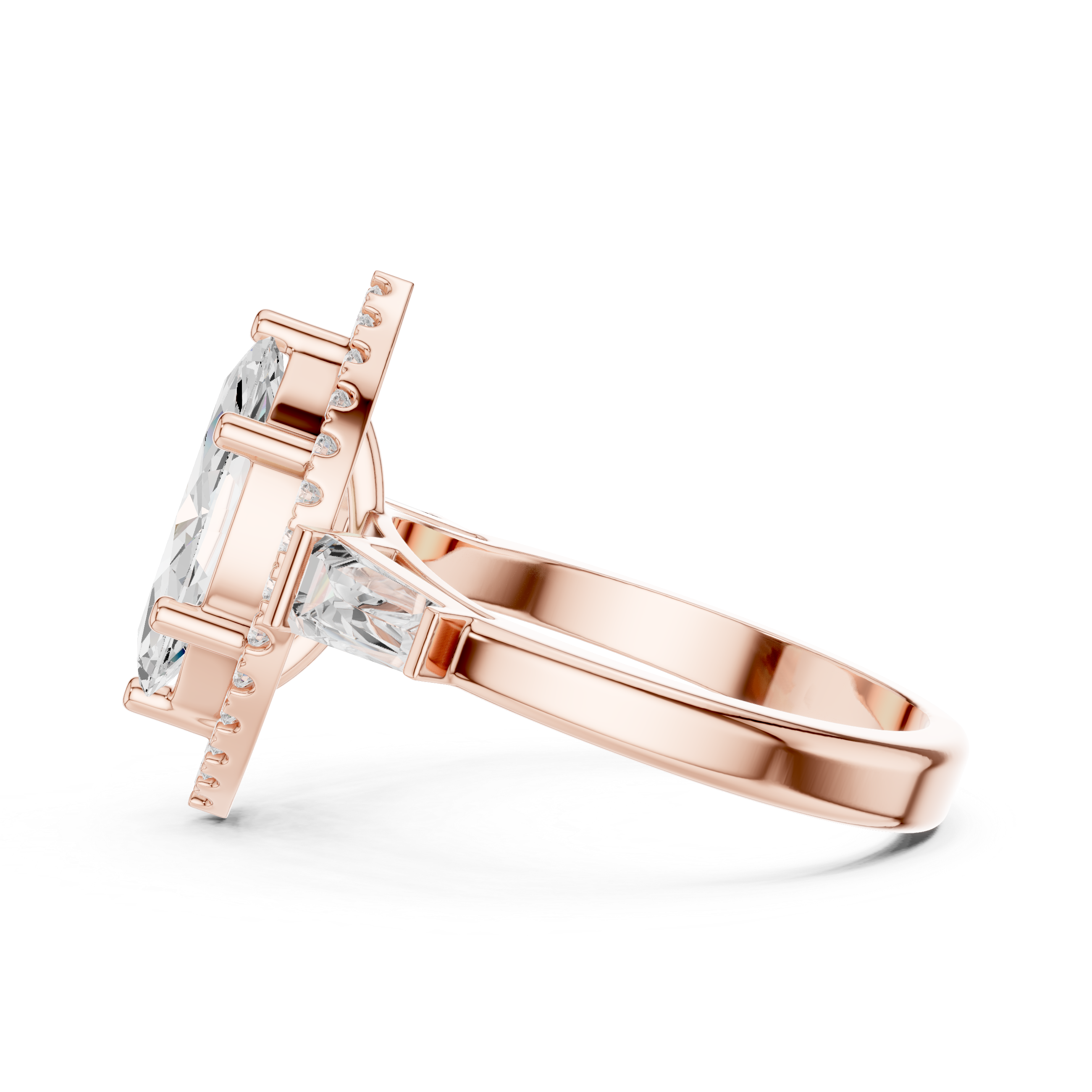 2.90 Carat Marquise Cut Lab-Grown Diamond Solitaire Ring in 14K / 18K Gold r, VVS1 Clarity – SGL Certified
