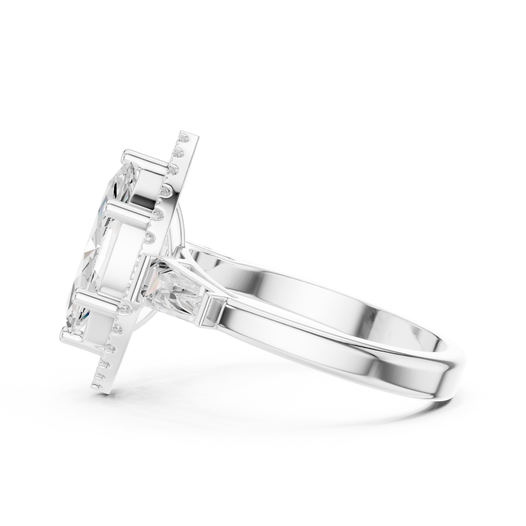 2.90 Carat Marquise Cut Lab-Grown Diamond Solitaire Ring in 14K / 18K Gold r, VVS1 Clarity – SGL Certified