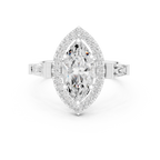 2.90 Carat Marquise Cut Lab-Grown Diamond Solitaire Ring in 14K / 18K Gold r, VVS1 Clarity – SGL Certified