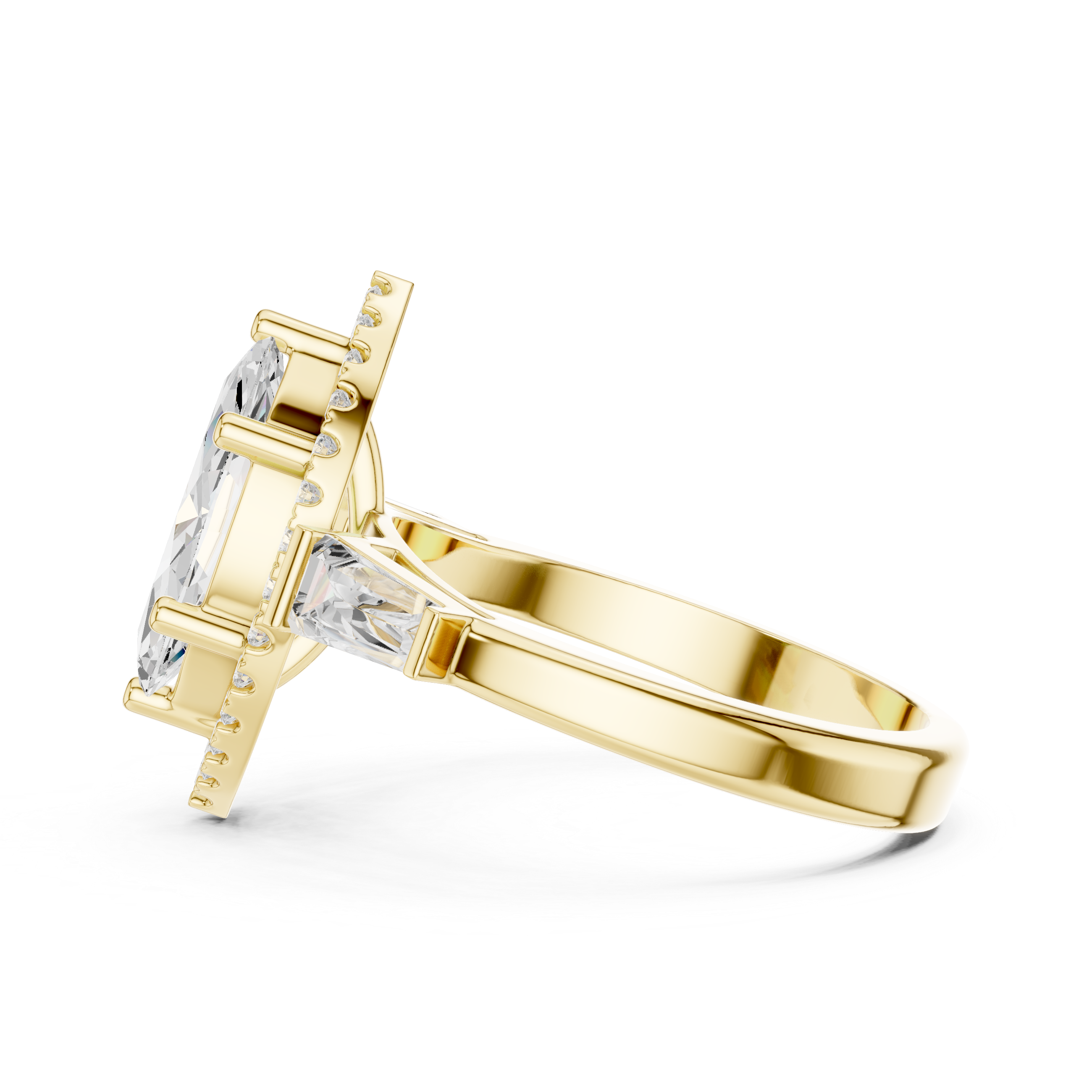 2.90 Carat Marquise Cut Lab-Grown Diamond Solitaire Ring in 14K / 18K Gold r, VVS1 Clarity – SGL Certified