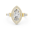 2.90 Carat Marquise Cut Lab-Grown Diamond Solitaire Ring in 14K / 18K Gold r, VVS1 Clarity – SGL Certified
