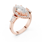 2.90 Carat Marquise Cut Lab-Grown Diamond Solitaire Ring in 14K / 18K Gold r, VVS1 Clarity – SGL Certified