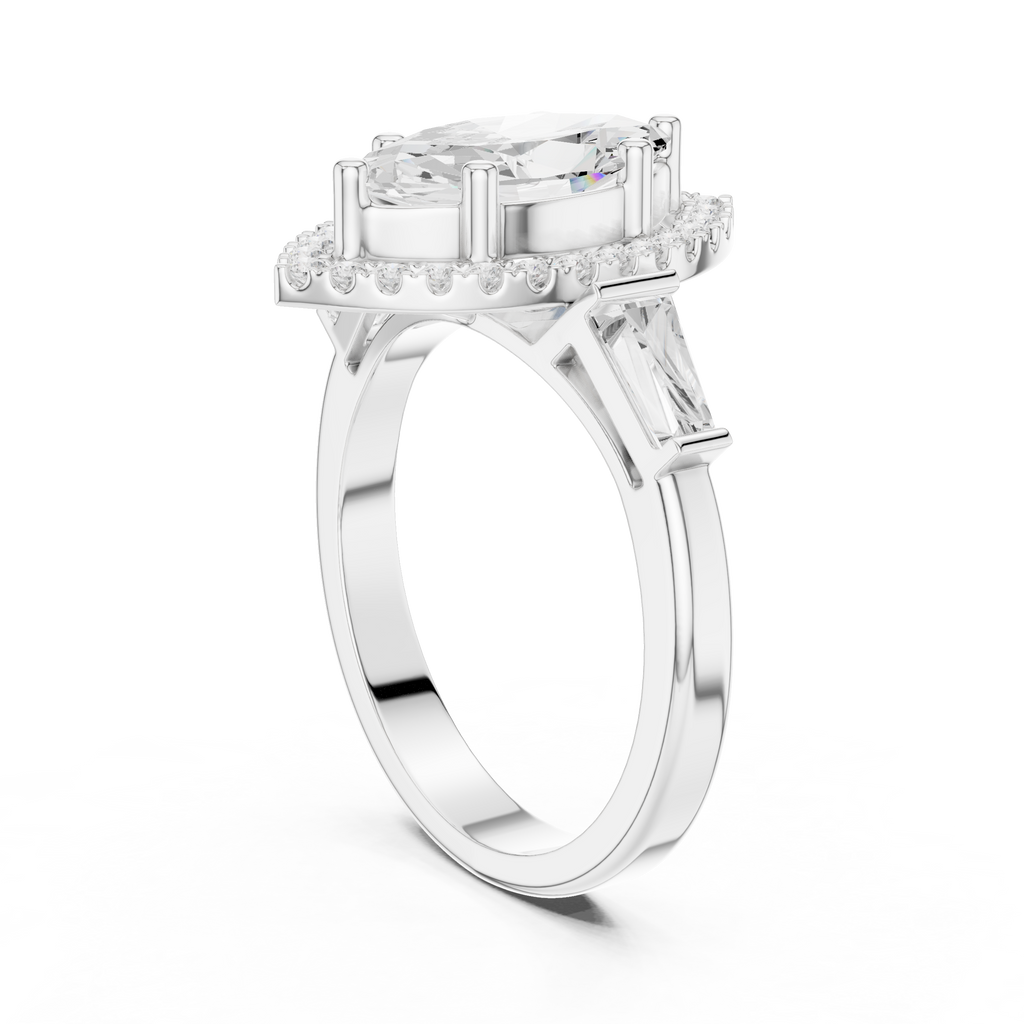 2.90 Carat Marquise Cut Lab-Grown Diamond Solitaire Ring in 14K / 18K Gold r, VVS1 Clarity – SGL Certified