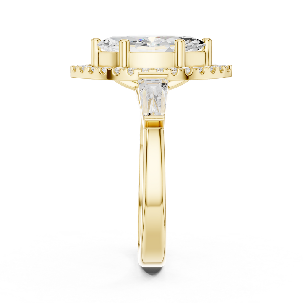 2.90 Carat Marquise Cut Lab-Grown Diamond Solitaire Ring in 14K / 18K Gold r, VVS1 Clarity – SGL Certified