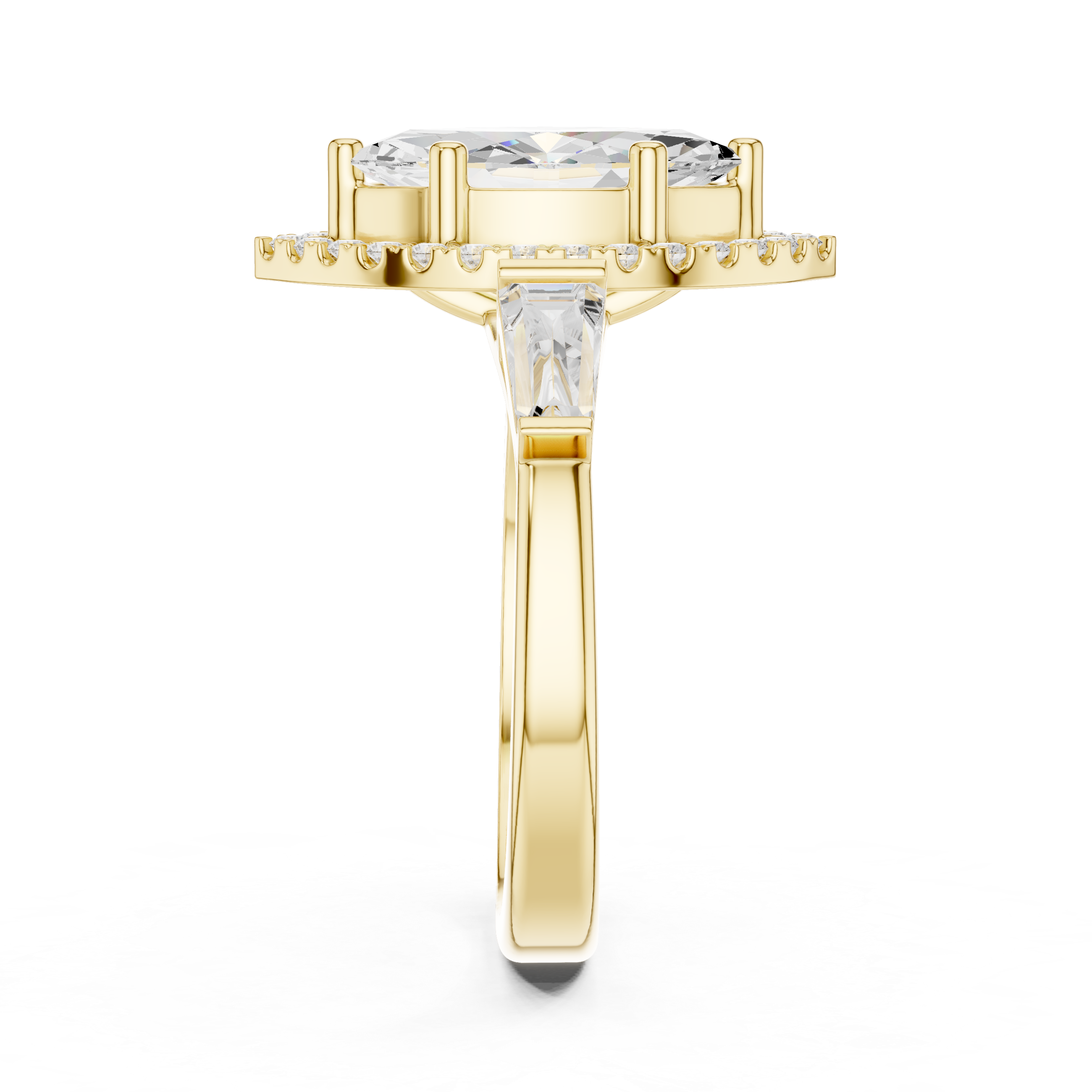 2.90 Carat Marquise Cut Lab-Grown Diamond Solitaire Ring in 14K / 18K Gold r, VVS1 Clarity – SGL Certified