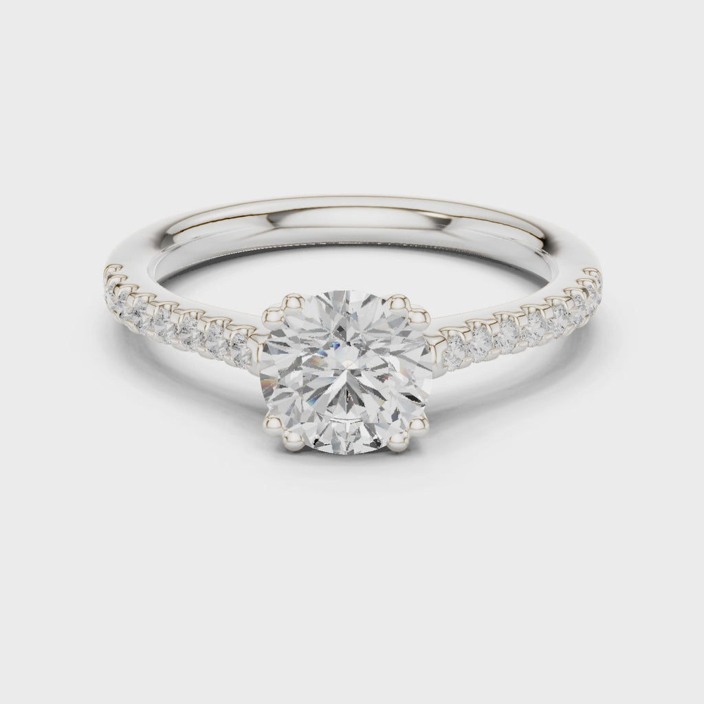 1.25 Carat Round Cut Lab-Grown Diamond Solitaire Ring in 14K / 18K Gold , VVS1 Clarity – SGL Certified