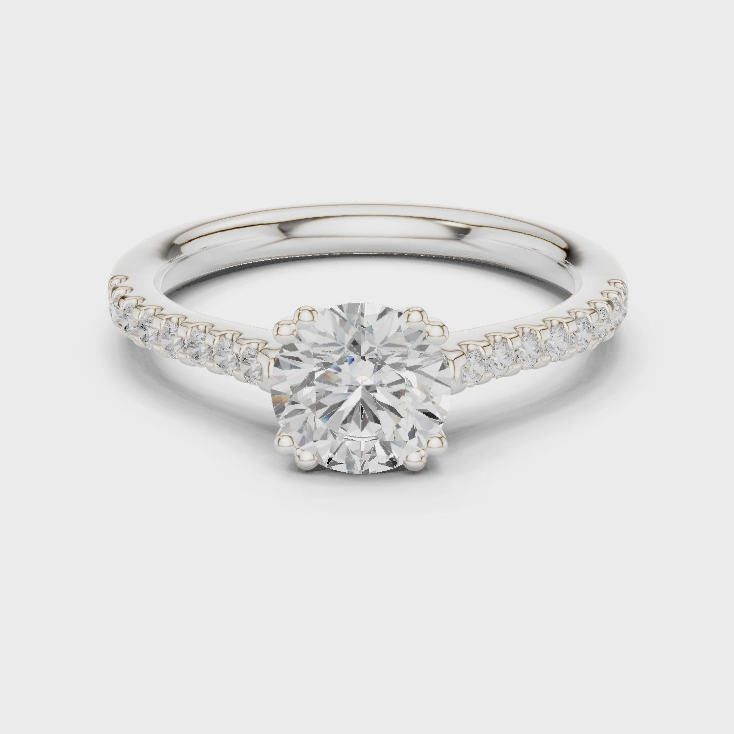 1.25 Carat Round Cut Lab-Grown Diamond Solitaire Ring in 14K / 18K Gold , VVS1 Clarity – SGL Certified