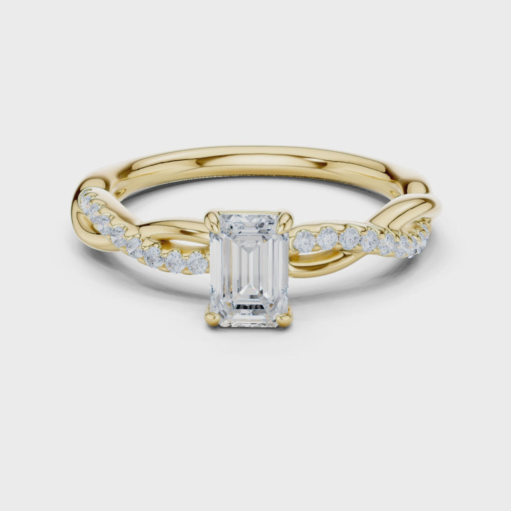 0.75 Carat Radiant Cut Lab-Grown Diamond Engagement Ring