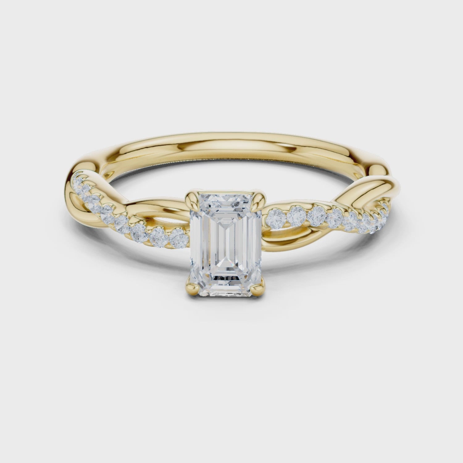 0.75 Carat Radiant Cut Lab-Grown Diamond Engagement Ring