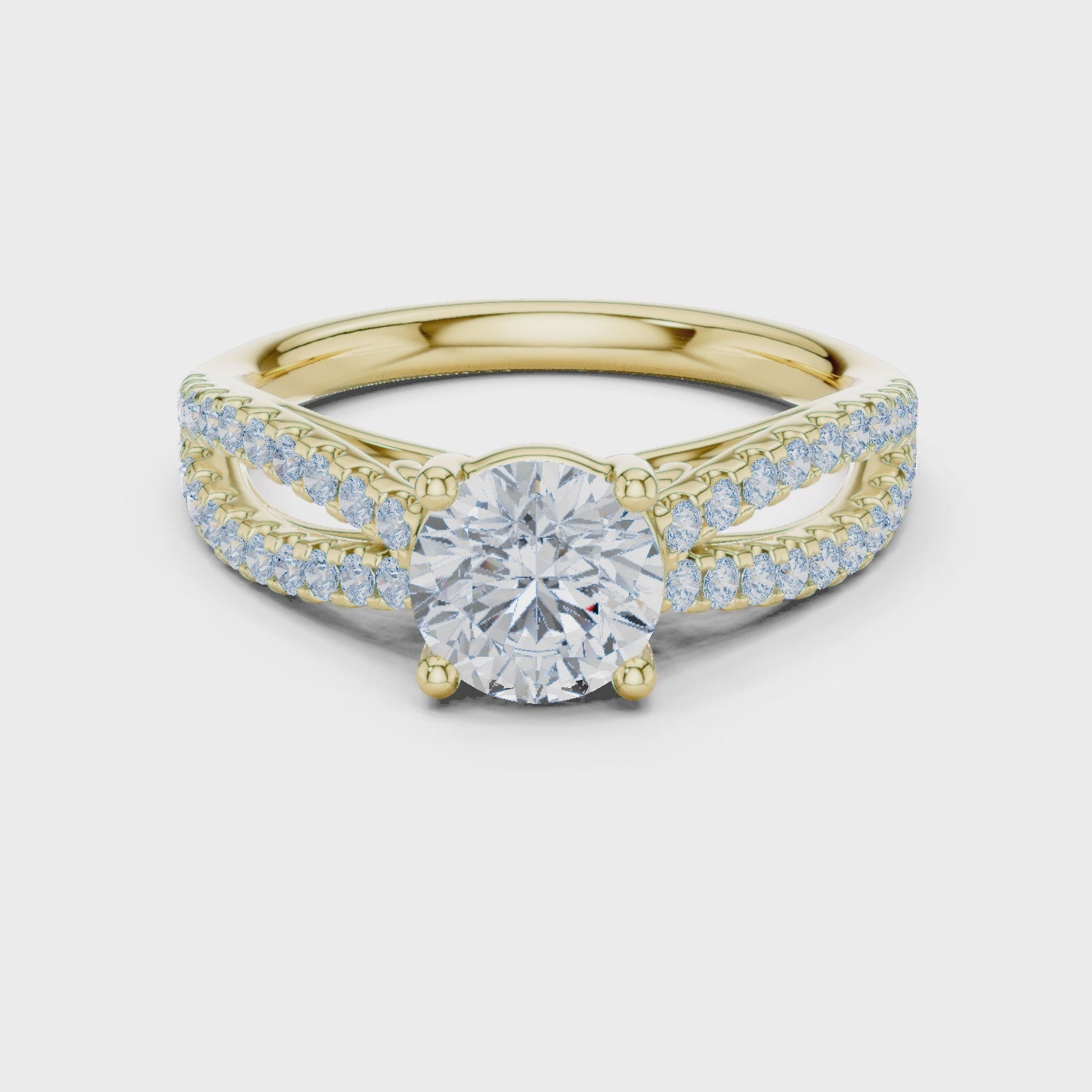 1.30 Carat Round Cut Lab-Grown Diamond Solitaire Ring in 14K / 18K Gold , VVS1 Clarity – SGL Certified