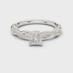 0.75 Carat Princess Cut Lab-Grown Diamond Engagement Ring