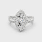2.50 Carat Marquise Cut Lab-Grown Diamond Engagement Ring