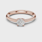 0.50 Carat Round Cut Lab-Grown Diamond Solitaire Ring in 14K / 18K Gold , VVS1 Clarity – SGL Certified