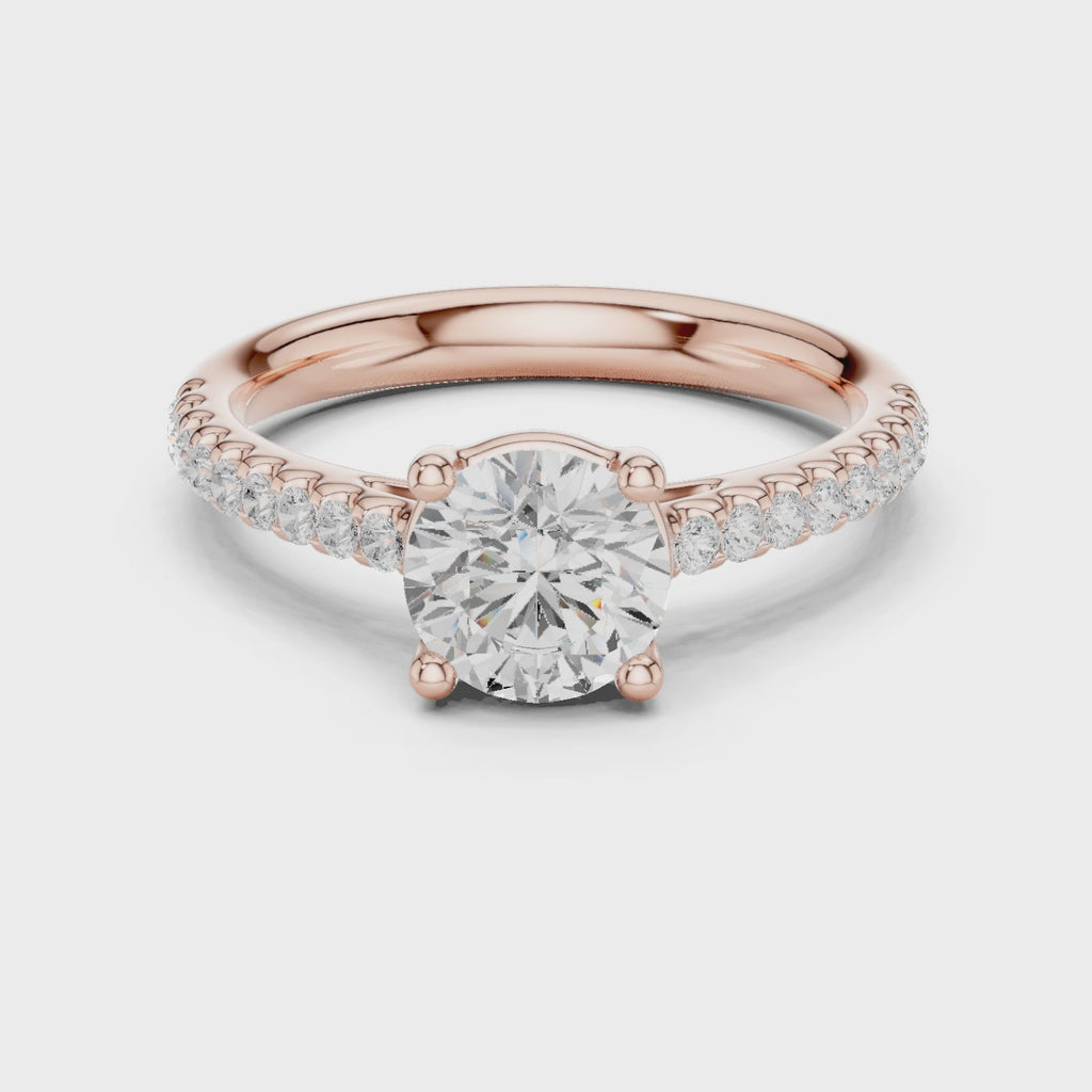1.25 Carat Round Cut Lab-Grown Diamond Solitaire Ring in 14K / 18K Gold , VVS1 Clarity – SGL Certified