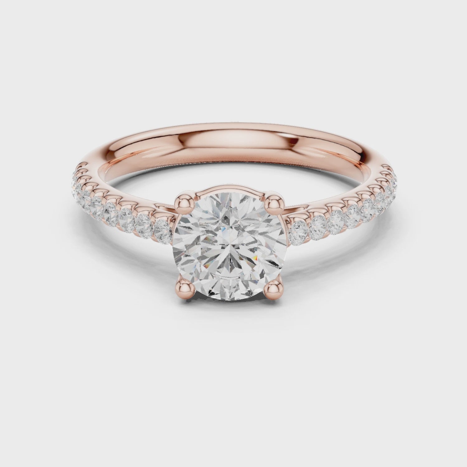 1.25 Carat Round Cut Lab-Grown Diamond Solitaire Ring in 14K / 18K Gold , VVS1 Clarity – SGL Certified