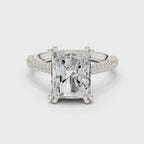 4.50 Carat Radiant Cut Lab-Grown Diamond Solitaire Ring in 14K / 18K Gold , VVS1 Clarity – SGL Certified