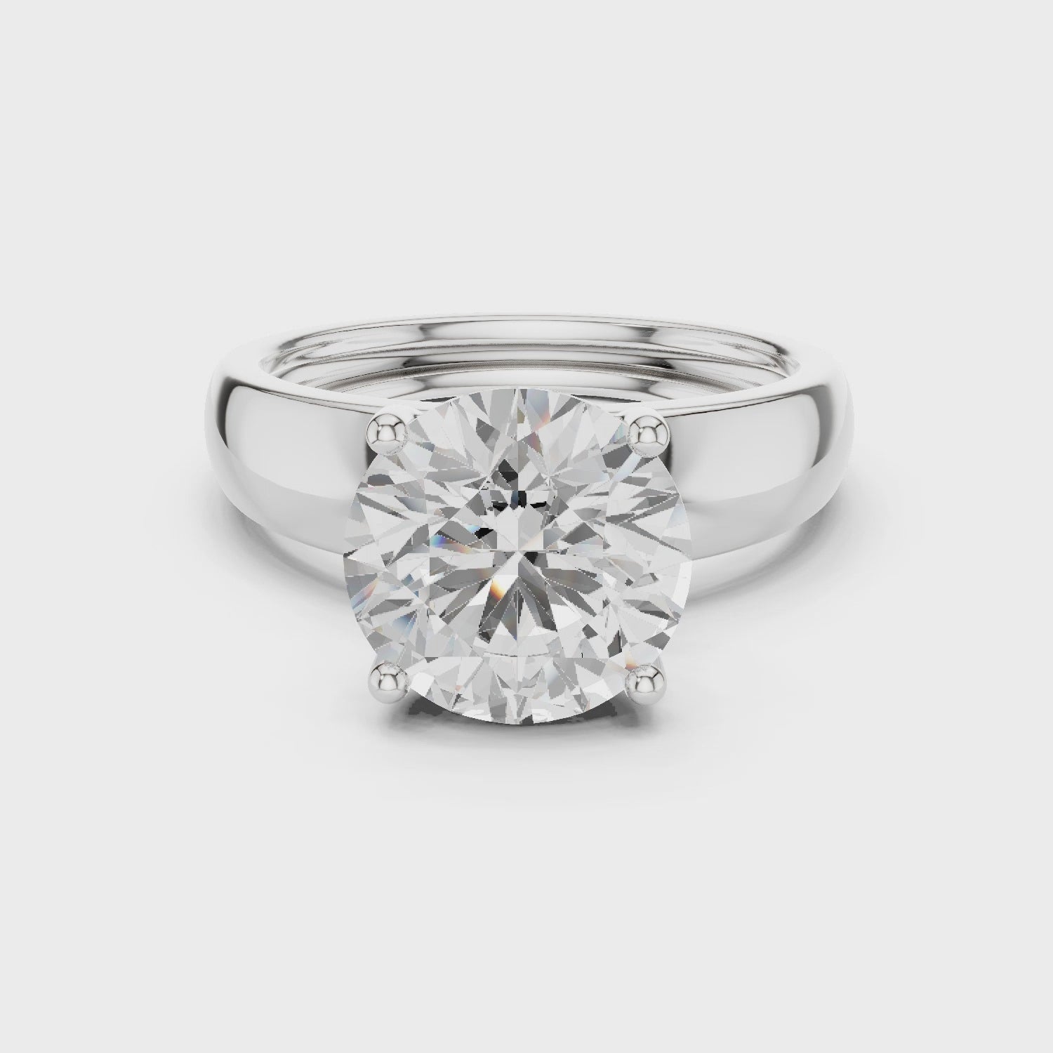 1.50 Carat Round Cut Lab-Grown Diamond Solitaire Ring in 14K / 18K Gold , VVS1 Clarity – SGL Certified