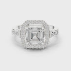 2.90 Carat Asscher Cut Lab-Grown Diamond Solitaire Ring in 14K / 18K Gold , VVS1 Clarity – SGL Certified