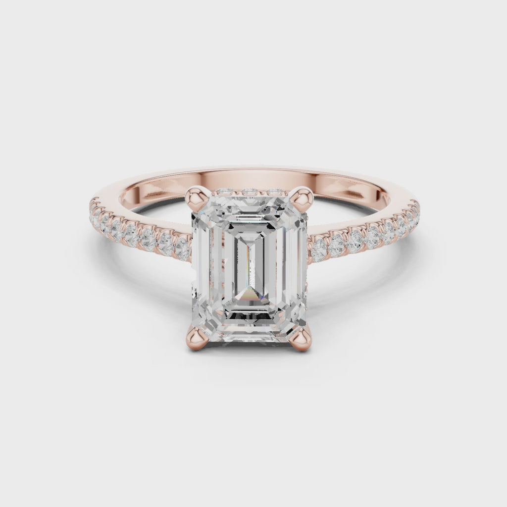 2.35 Carat Emerald Cut Lab-Grown Diamond Solitaire Ring in 14K / 18K Gold ,VVS1 Clarity – SGL Certified