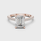 2.35 Carat Emerald Cut Lab-Grown Diamond Solitaire Ring in 14K / 18K Gold ,VVS1 Clarity – SGL Certified