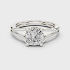 1.25 Carat Cushion Cut Lab-Grown Diamond Solitaire Ring in 14K / 18K Gold , VVS1 Clarity – SGL Certified